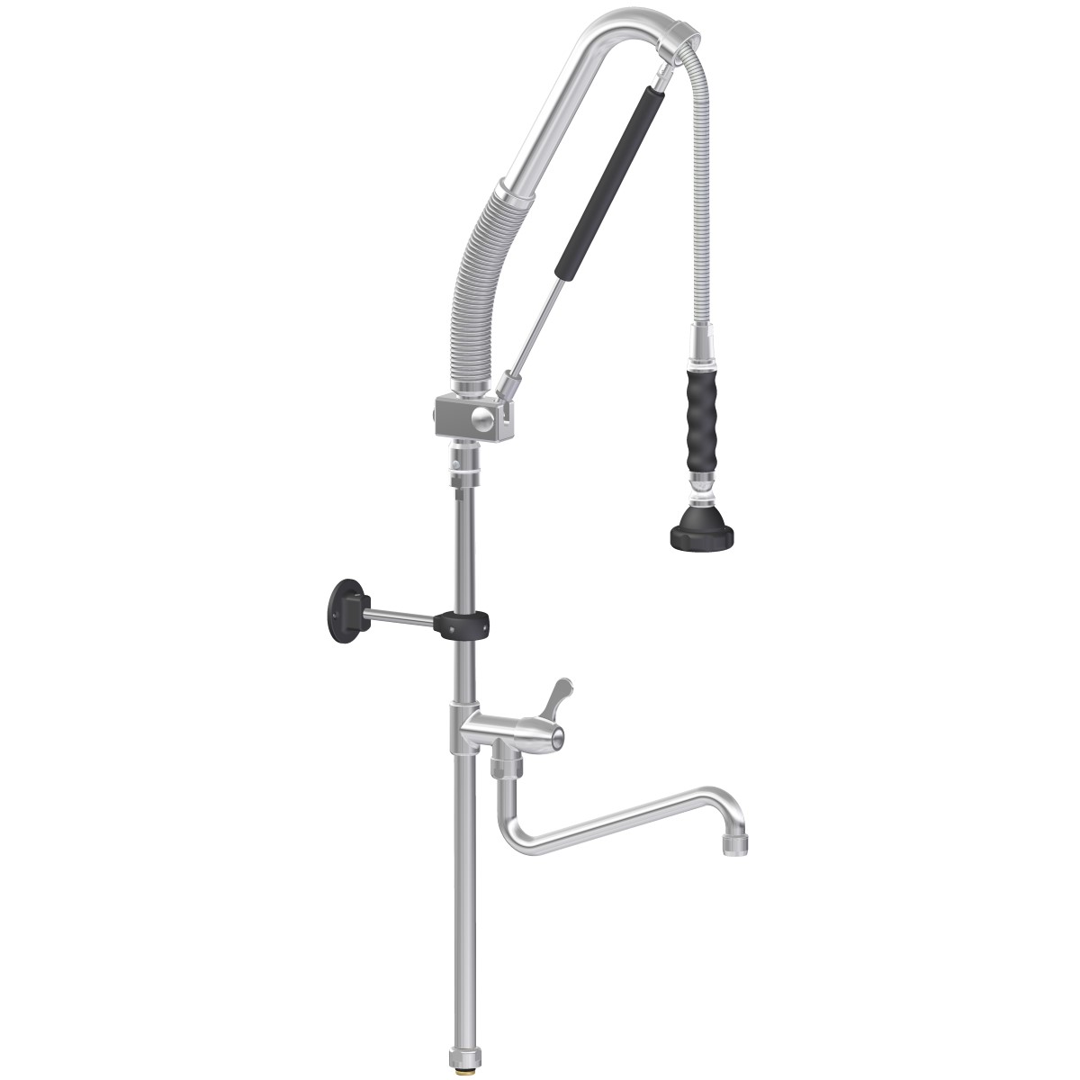 Matic shower unit with tap half the pipe