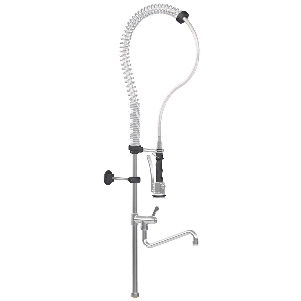 Queen shower unit with tap half the pipe h. mm.1200